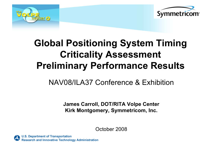 global positioning system timing criticality assessment