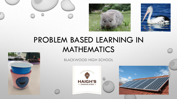 problem based learning in