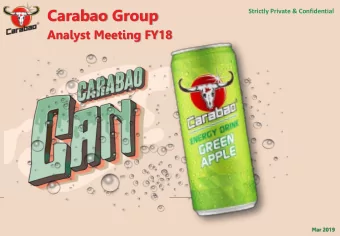Carabao Group  Strictly Private &amp; Confidential  Analyst Meeting FY18  0  Mar 2019  Disclaimer