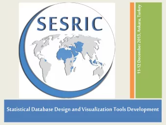 Statistical Database Design and Visualization Tools Development  Statistical Database Experience by