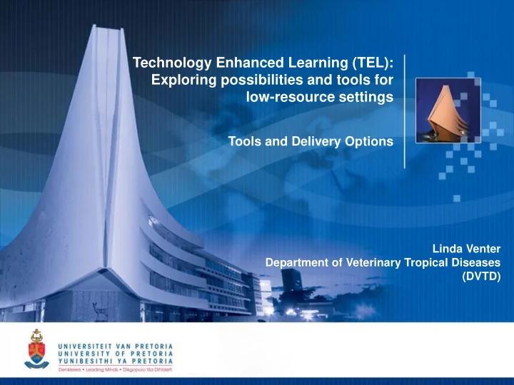 technology enhanced learning tel exploring possibilities