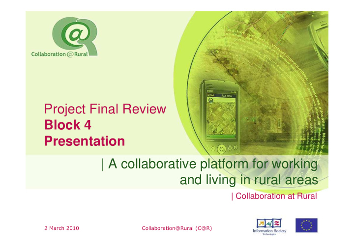 project final review block 4 presentation a collaborative