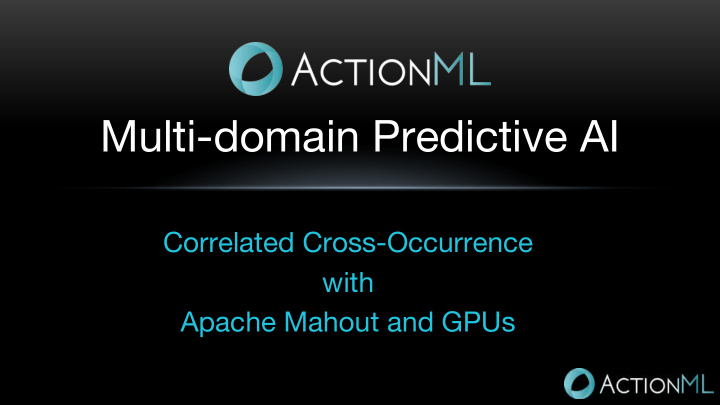 multi domain predictive ai