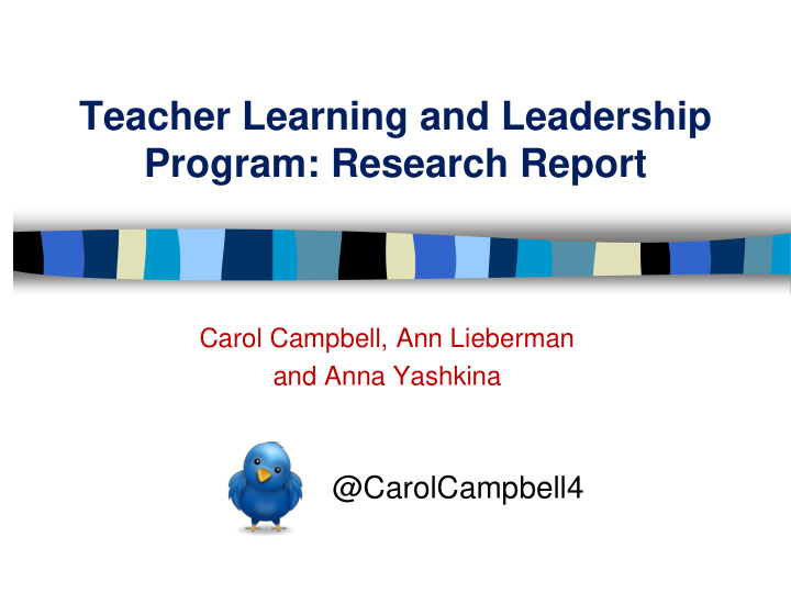 teacher learning and leadership