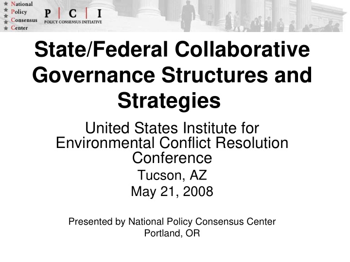 state federal collaborative governance structures and