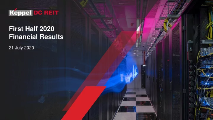 first half 2020 financial results