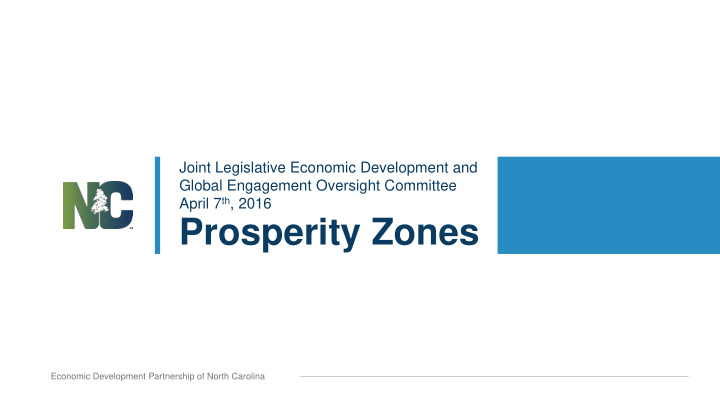 prosperity zones