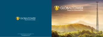 www.globaltower.com.tr  GLOBAL TOWER AT A GLANCE Established in 2006 as 100% subsidiary of Turkcell