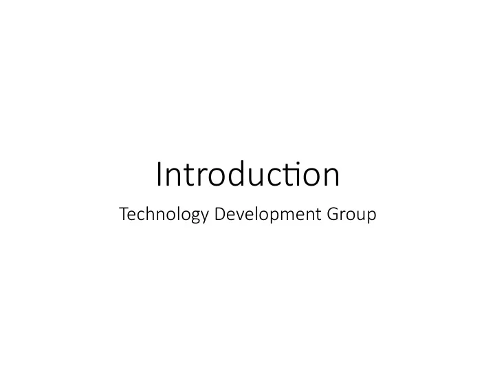 introduc on