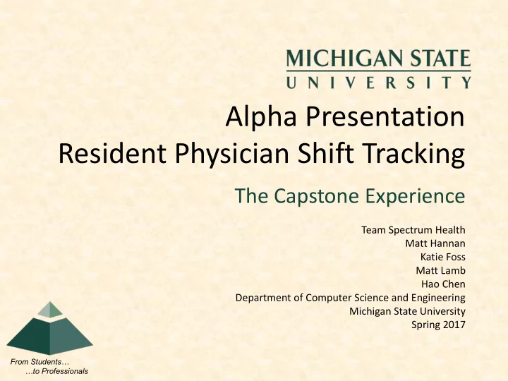 resident physician shift tracking