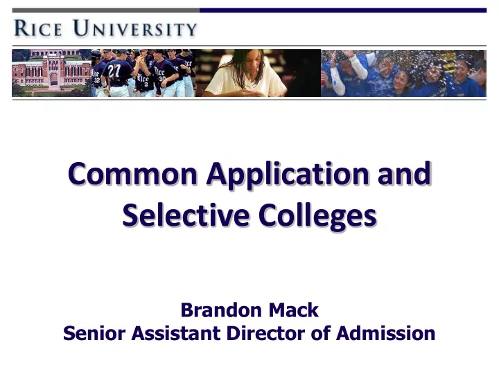 selective colleges