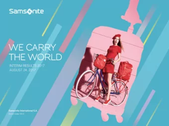 2017 Interim Results  Disclosure Statement  This presentation and the accompanying slides (the