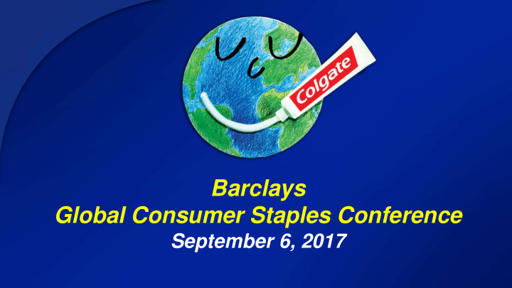global consumer staples conference
