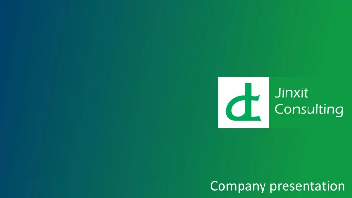 company presentation