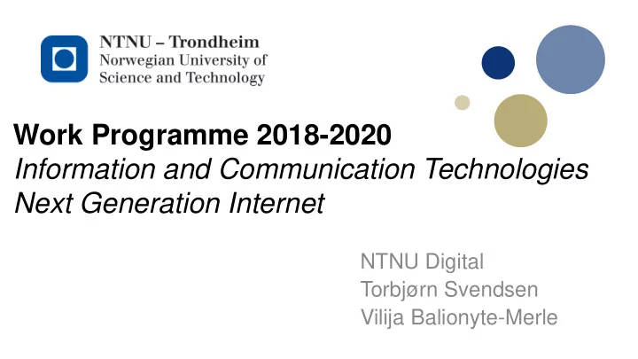 information and communication technologies