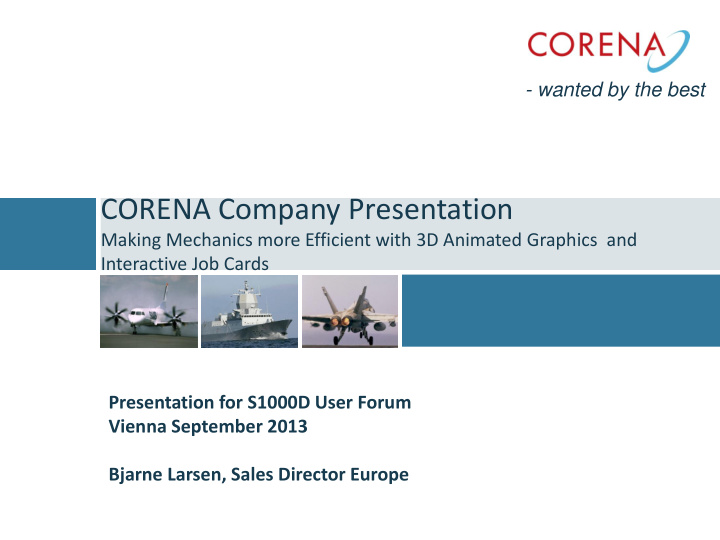 corena company presentation