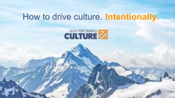 How to drive culture. Intentionally.  Moorestown HS Gir  irls  ls Lacrosse  14 state champio