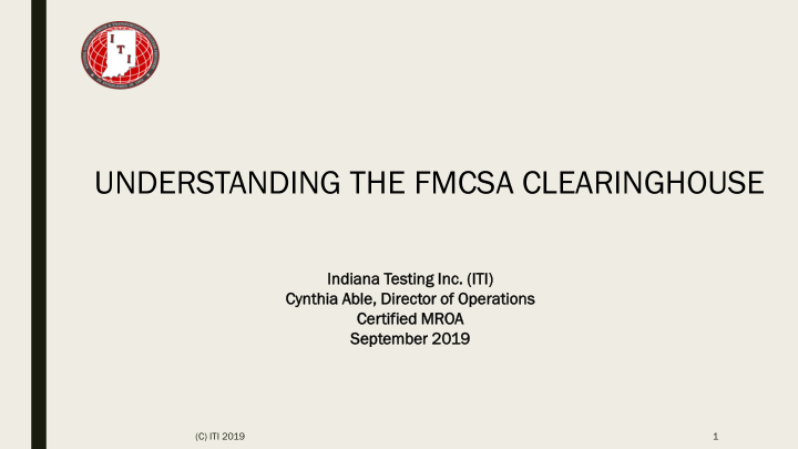 understanding the fmcsa clearinghouse