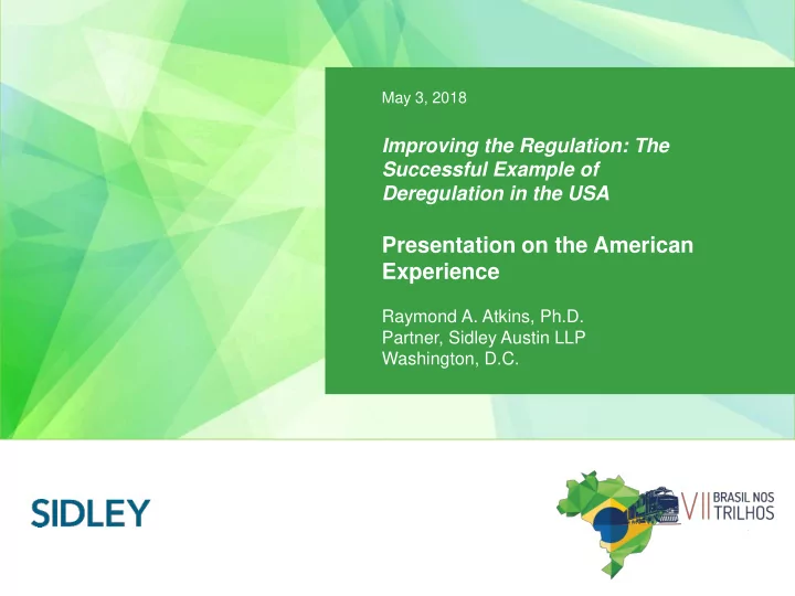 presentation on the american experience raymond a atkins