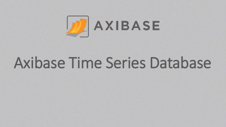 axib ibase tim ime series database axib ibase tim ime