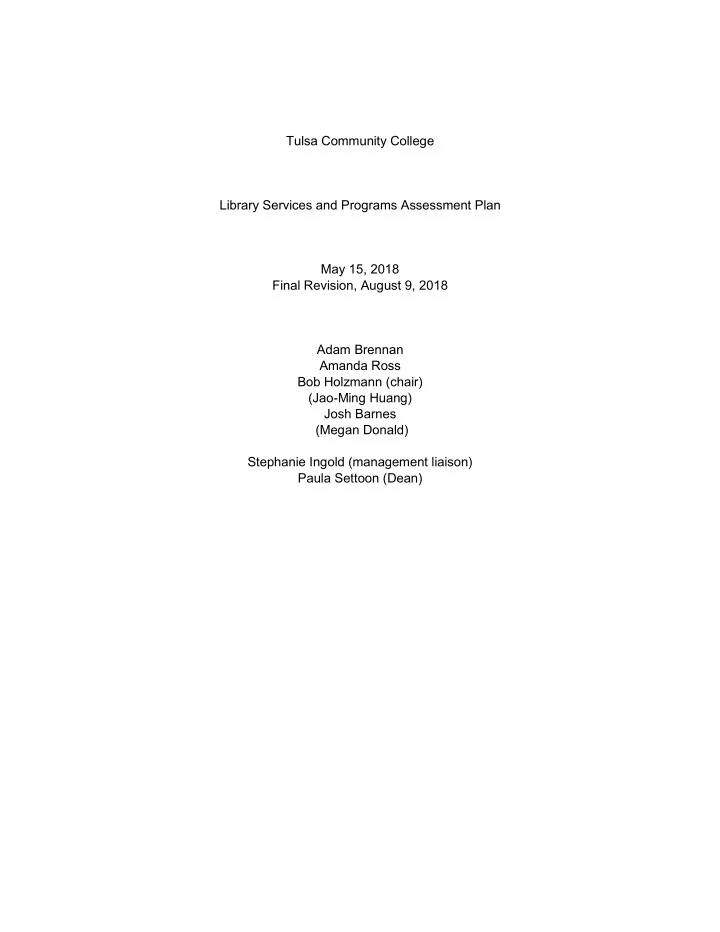 tulsa community college library services and programs