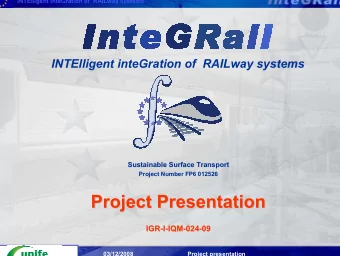 Project Presentation  Project Presentation  IGR-  -I  I-  -IQM  IQM-  -024  024-  -09  09  IGR