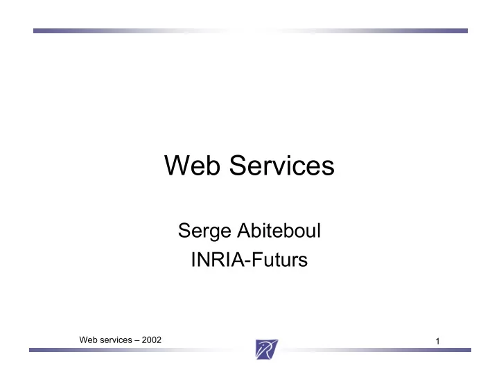 web services