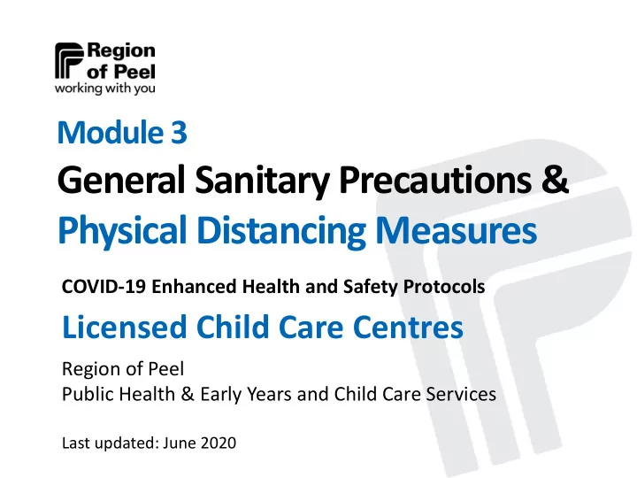physical distancing measures