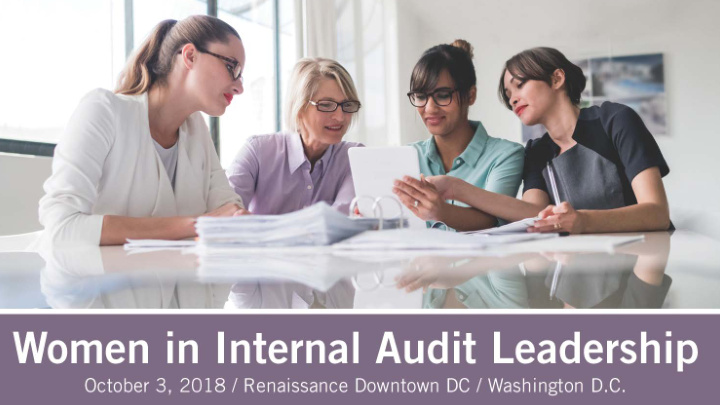 women in internal audit leadership forum