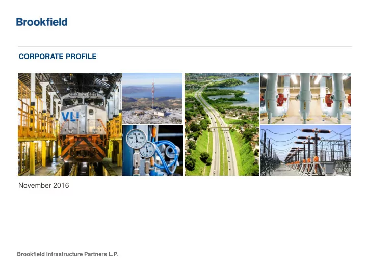 corporate profile november 2016