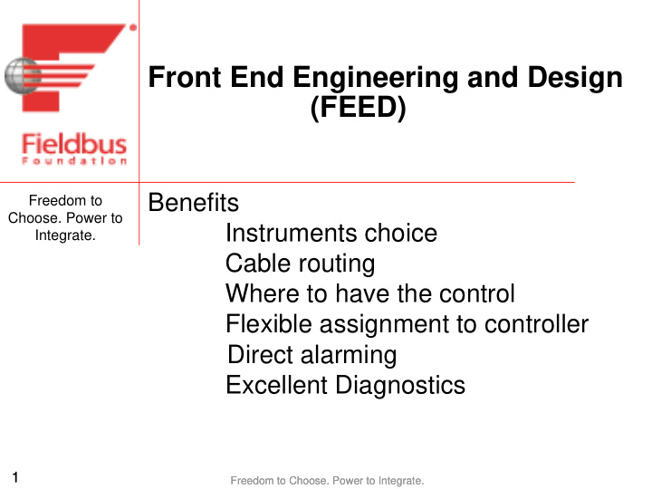 front end engineering and design feed