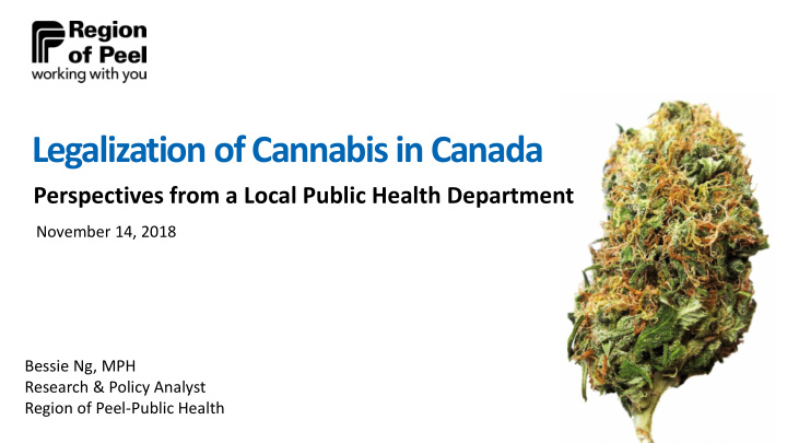 legalization of cannabis in canada