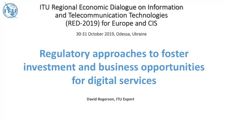 regulatory approaches to foster