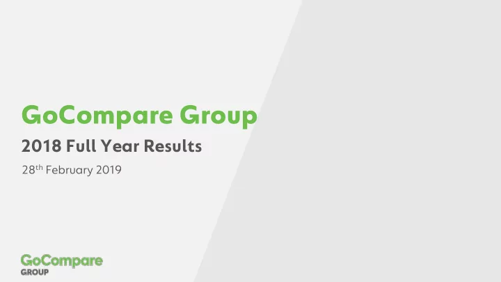 gocompare group