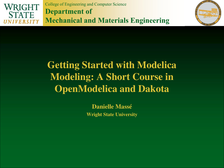 modeling a short course in