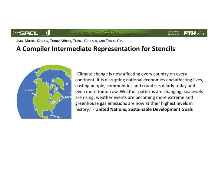 a compiler intermediate representation for stencils