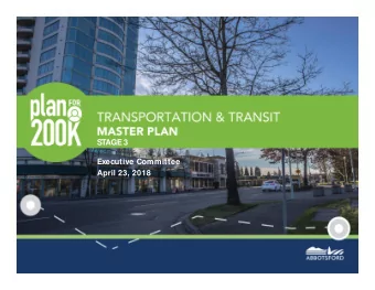 STAGE 3  April 23, 2018  SM T MEETING  M ARCH 21, 2018  Agenda  Project Status  Packaging the