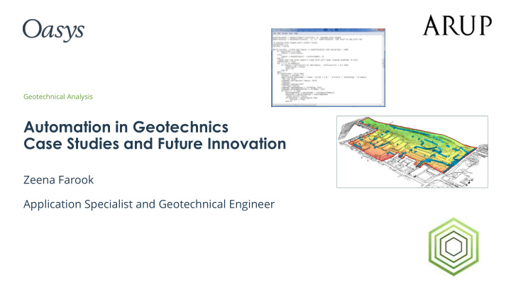 automation in geotechnics case studies and future