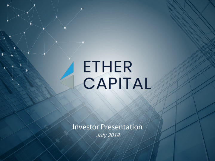 investor presentation