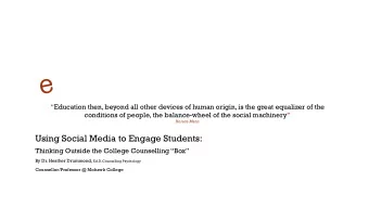 e  Education then, beyond all other devices of human origin, is the great equalizer of the