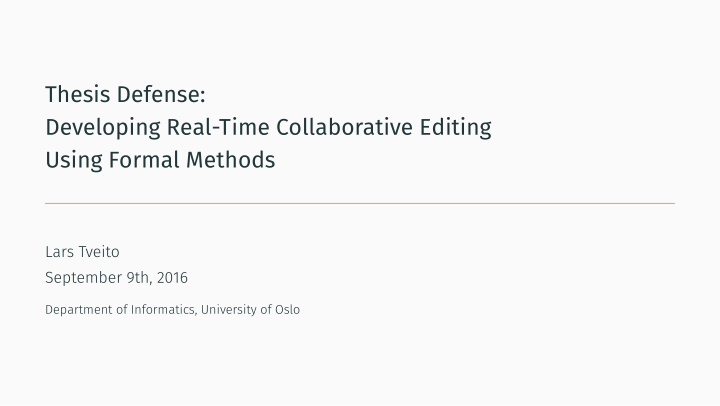 thesis defense developing real time collaborative editing