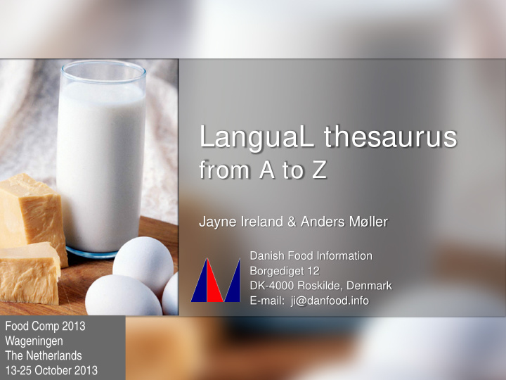 langual thesaurus