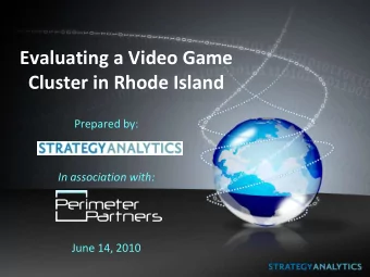 Cluster in Rhode Island  Prepared by:  In association with:  June 14, 2010  Who We Are  Boston