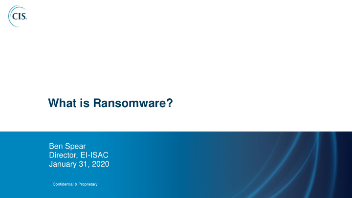 what is ransomware