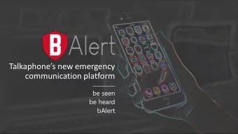 communication platform  be seen  be heard  bAlert  Critical Communication Cycle  Critical Event