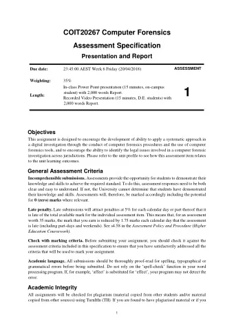 Submission requirements Who to submit? Presentation is a group assignment for on-campus students