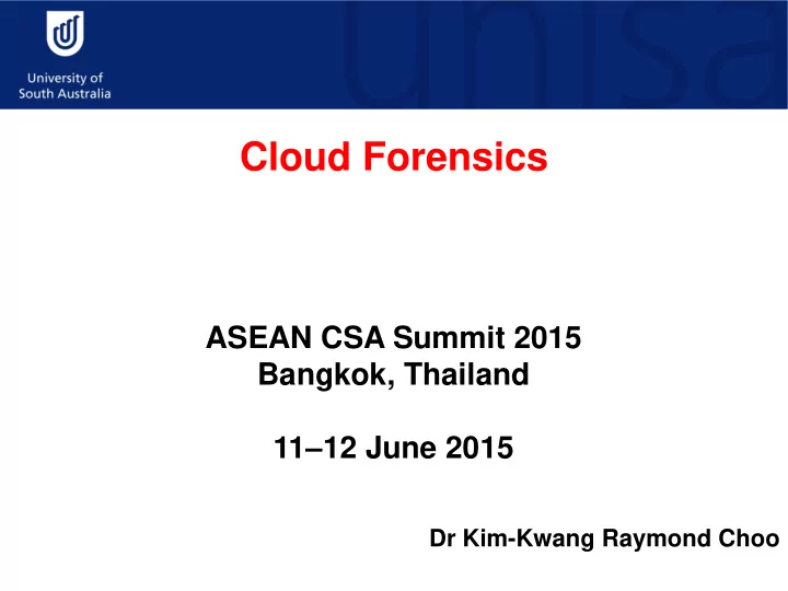 cloud forensics