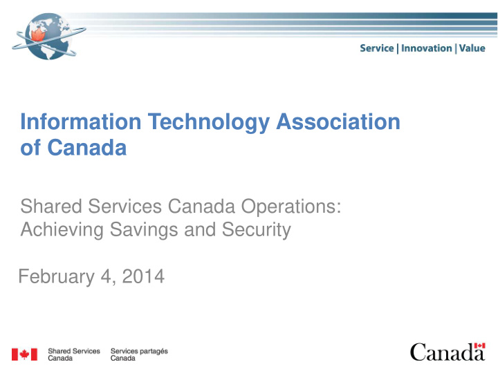 information technology association of canada shared