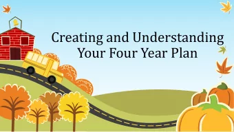 Creating and Understanding  Your Four Year Plan  What are the Graduation Requirements?  College
