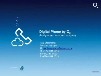 O 2 Digital Workplace  experience the office of the future  Simple digital solutions for mobile